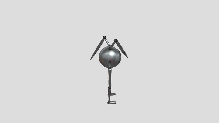Robot Floss Dance 3D Model