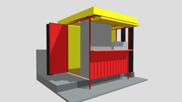 Desain Container Ayam Geprek Kebo Iwa7 3D Model