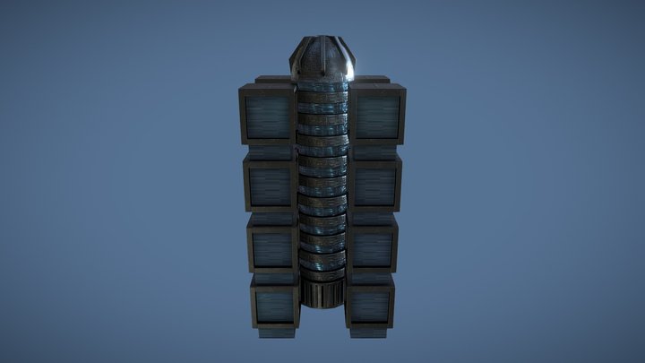 Sci-fi Building 5 – Free 3D Model STL
