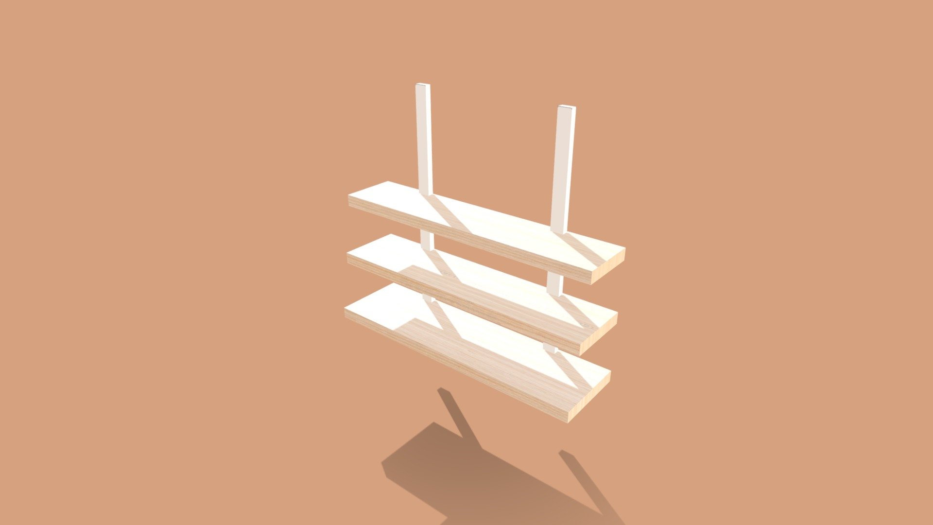 Wall Shelf 3D model by Nhu Bui (nhubui) [01bbfff] Sketchfab