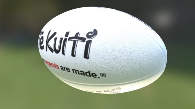 Te Kuiti Mini Rugby Ball 3D Model
