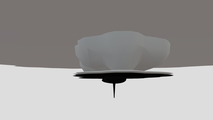 Storm with a tornado 3D Model