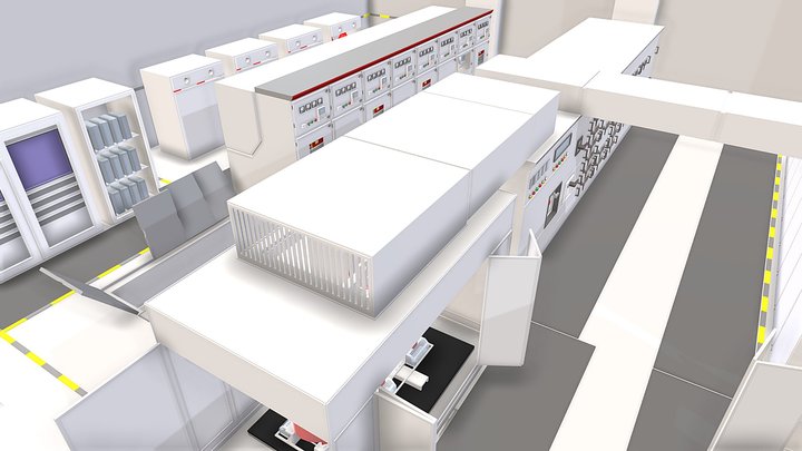 10kV high-voltage power distribution room  高压配电室 – Kostenloses 3D-Modell STL