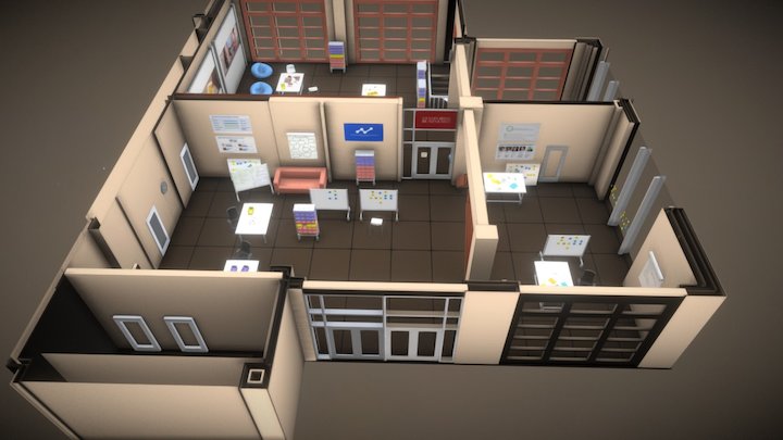 Co Lab Interior 3D Model