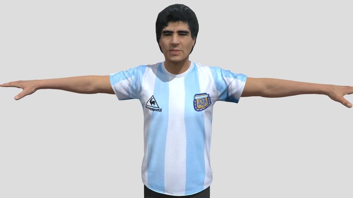 Maradona 3d model 3D Model