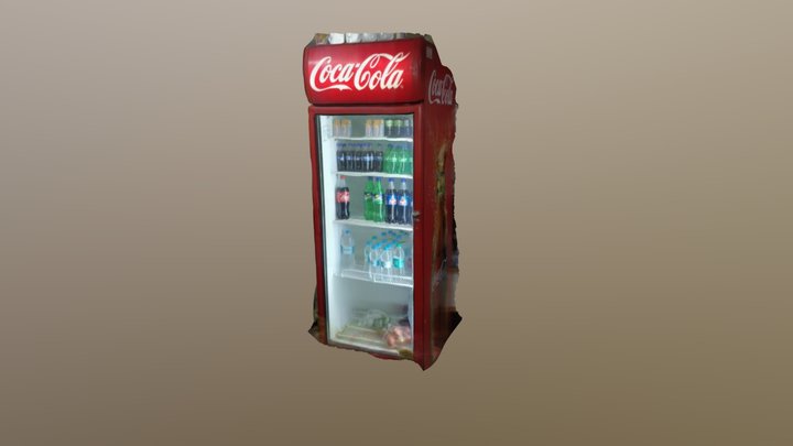 Coca Cola Refrigerator sample 2 3D Model