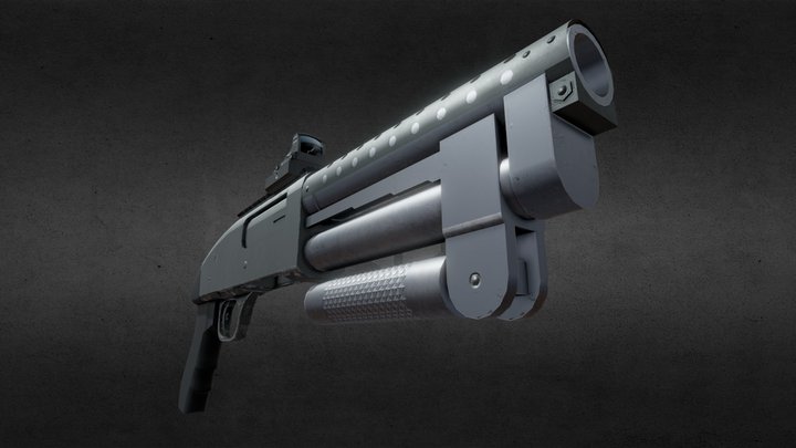 Mossberg 500 Super Shorty 3D Model