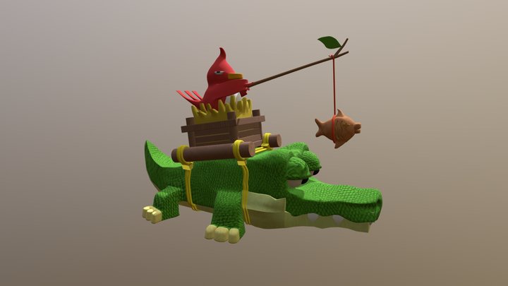 crocodile-texture 3D Model