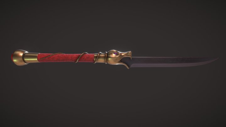 Dagger of Xian - Tomb Raider II 3D Model
