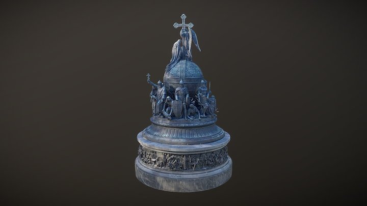 Monument to the millennium of Russia 3D Model