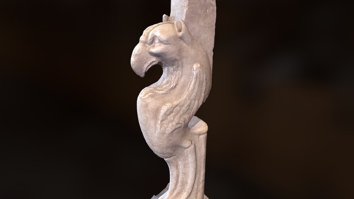 Table Leg with Griffin 3D Model