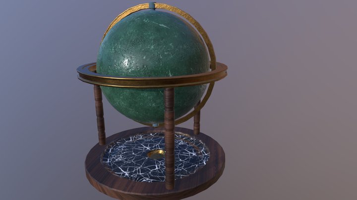 second choice to dark-minaz  globe Chalenge 3D Model
