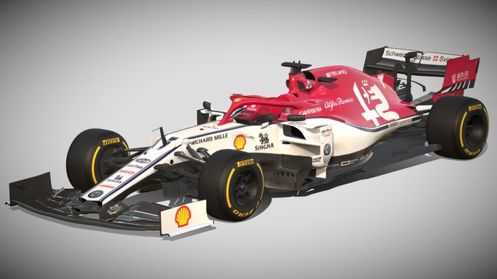 2019 F1 Alfa Romeo C38 – Free 3D Model STL