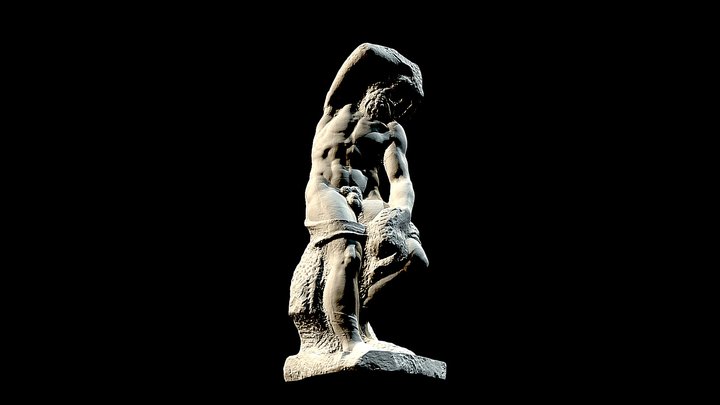 Michelangelo - Bearded Slave(1525–1530) 3D Model