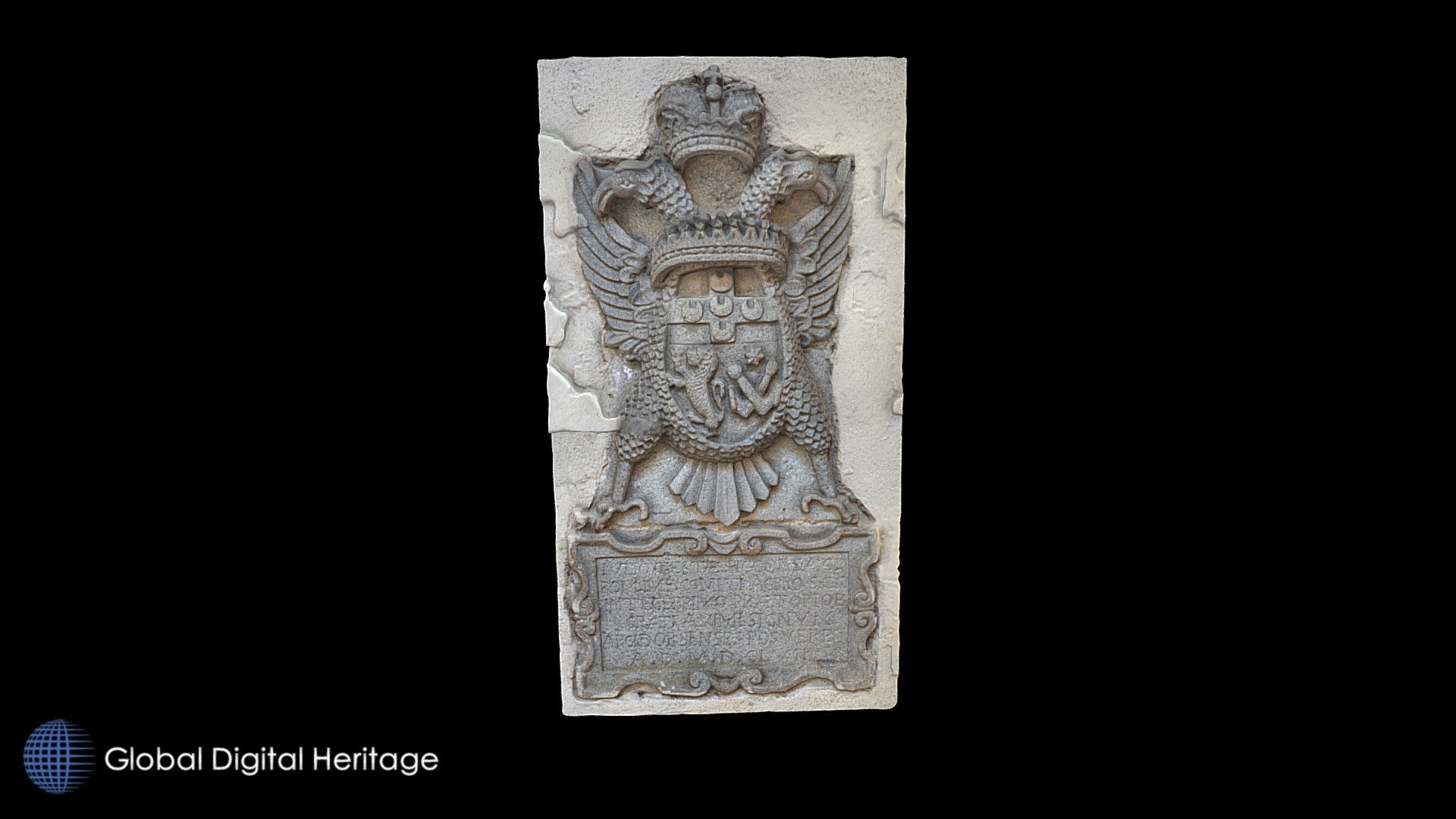 Stone Shield, Aldobrandeschi Castle. Arcidosso