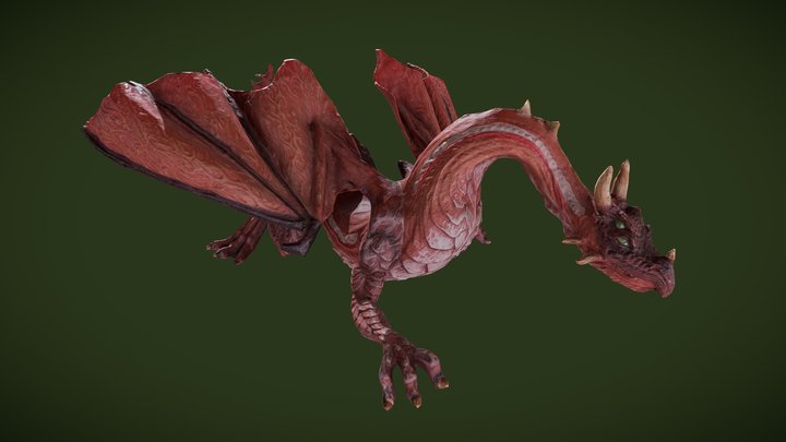Red Dragon Model 3D Model