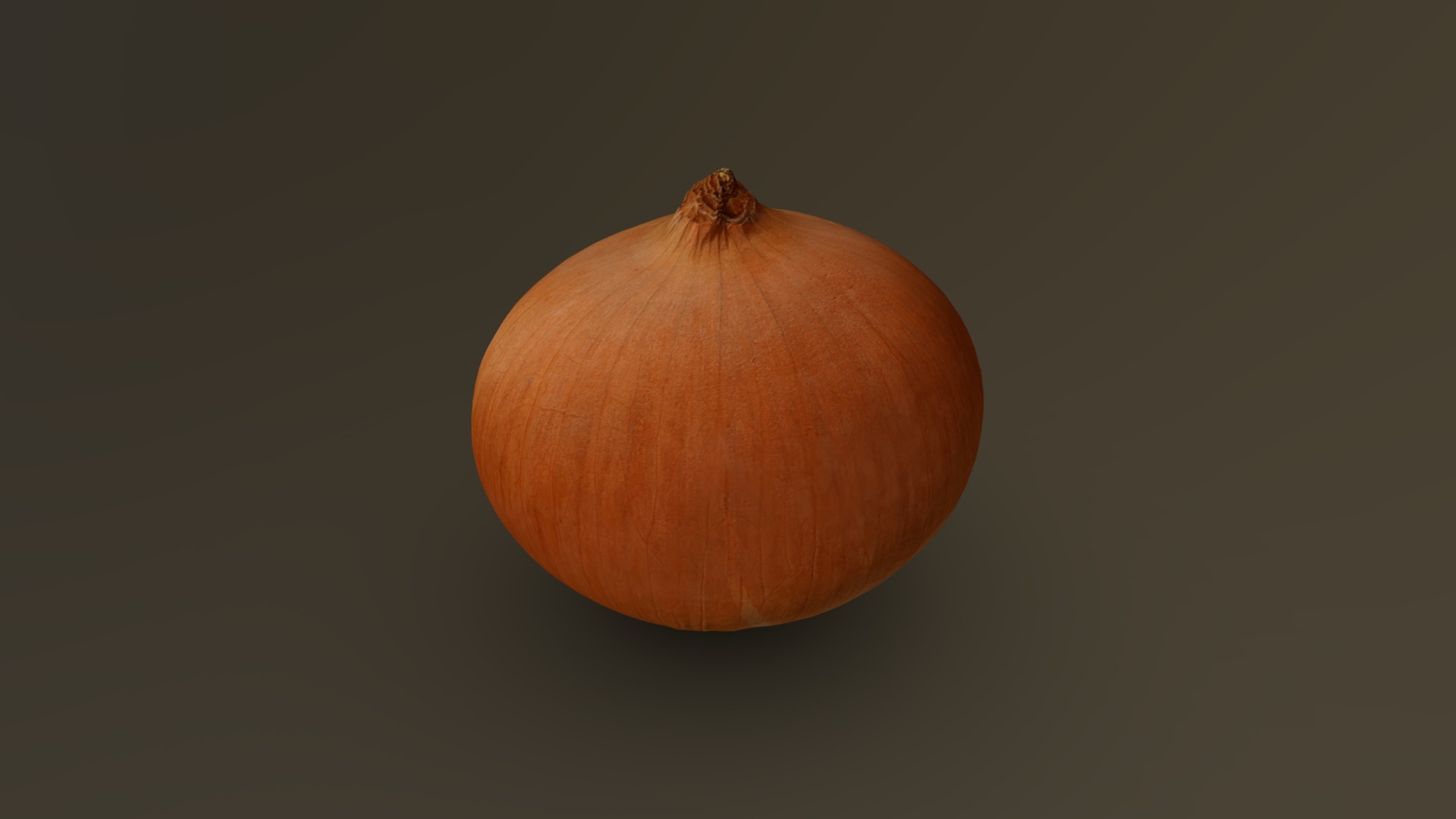 3D model Onion 03 - This is a 3D model of the Onion 03. The 3D model is about a round orange fruit.