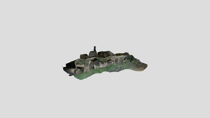 Lisov Cave House x1 Lense 3D Model