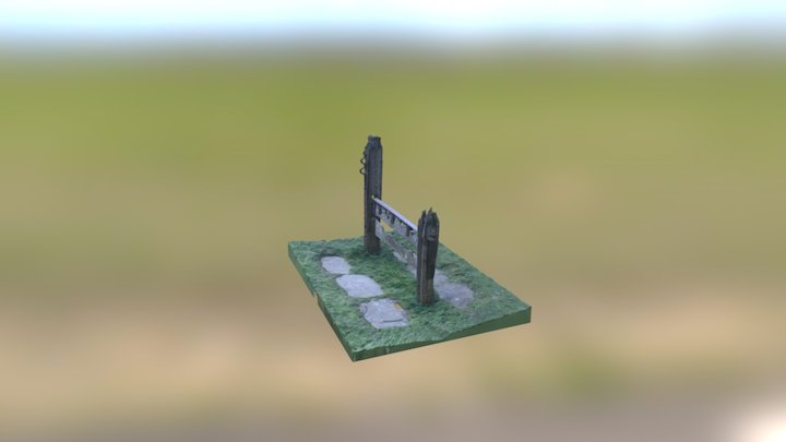 Stocks - Ancient Monument - Aldbury 3D Model