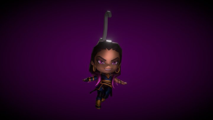 Valorant - Reyna Chibi (Keychain)