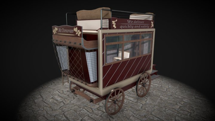 Horse-drawn_carriage 3D Model