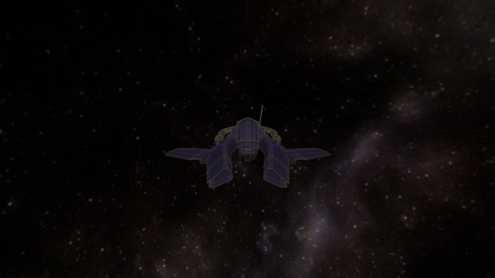 Hound Spaceship Prototype 3D Model