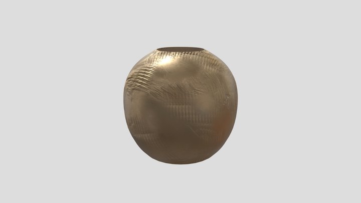 Dirty Gold Vase 3D Model