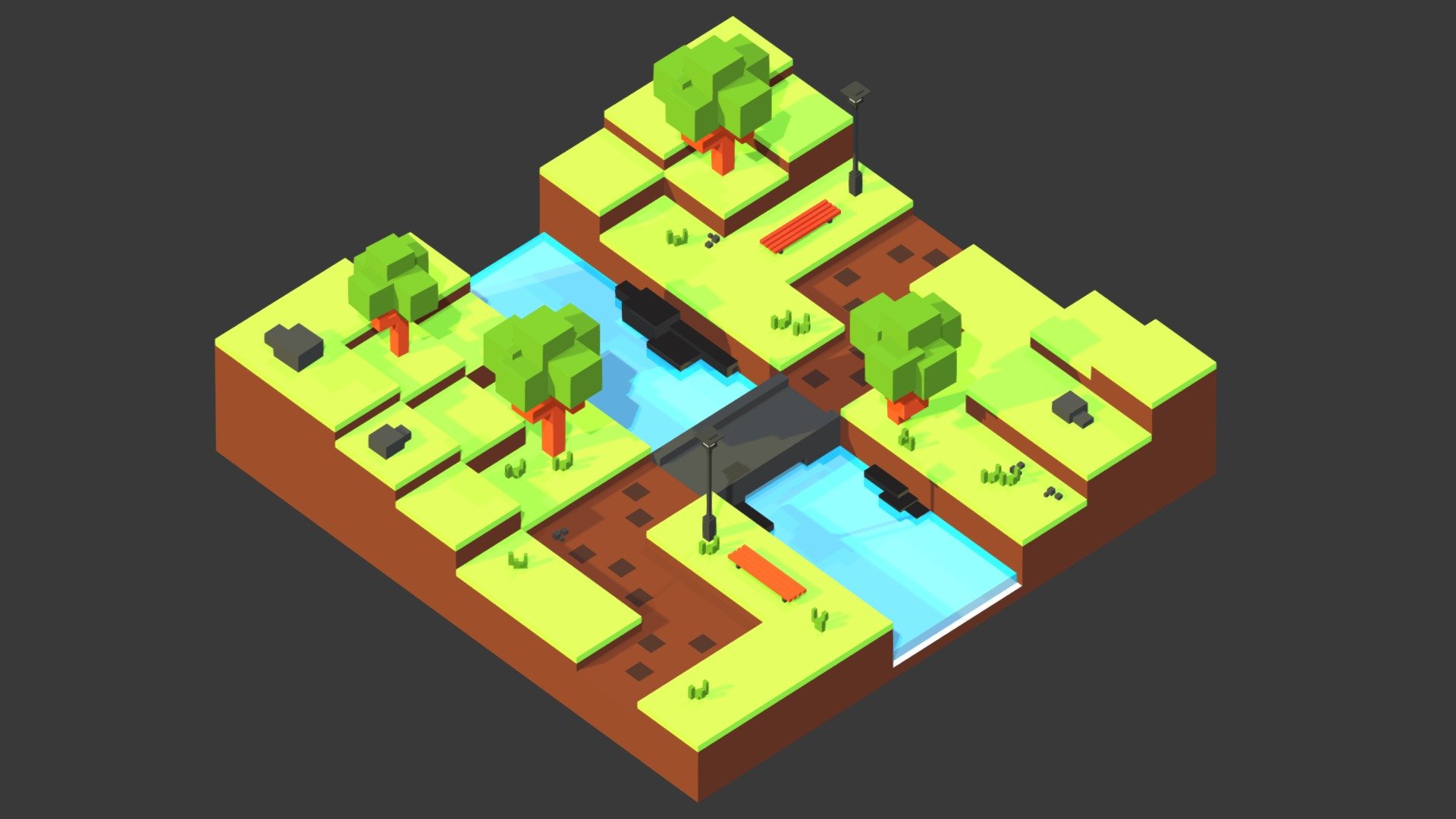 Park - 3D model by Grymwald (@Valentin44) [01d1008] - Sketchfab