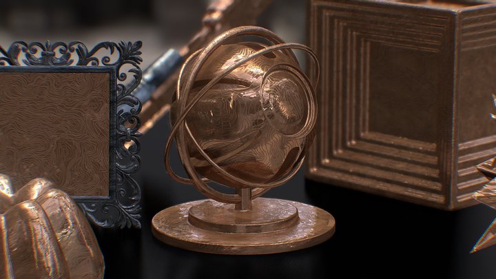 Damascus welded steel weapon material(다마스쿠스 도색)