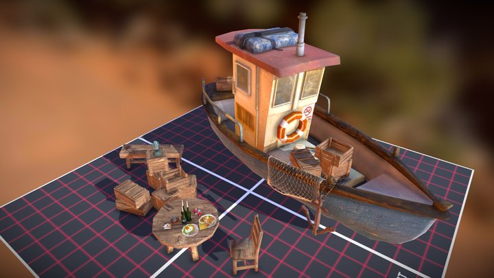 DAE 5 Finished props - By the Ocean 3D Model