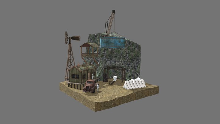 Rustborn - WIP diorama 3D Model