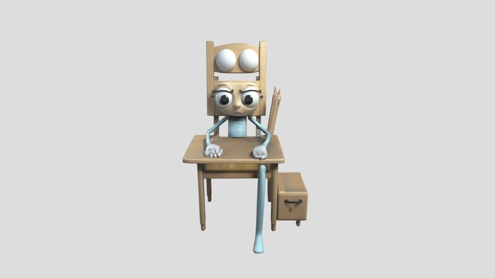 Mobiliario escolar. – Free 3D Model STL