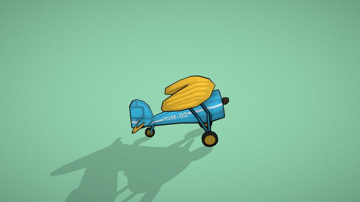 Stylized Plane 3D Model