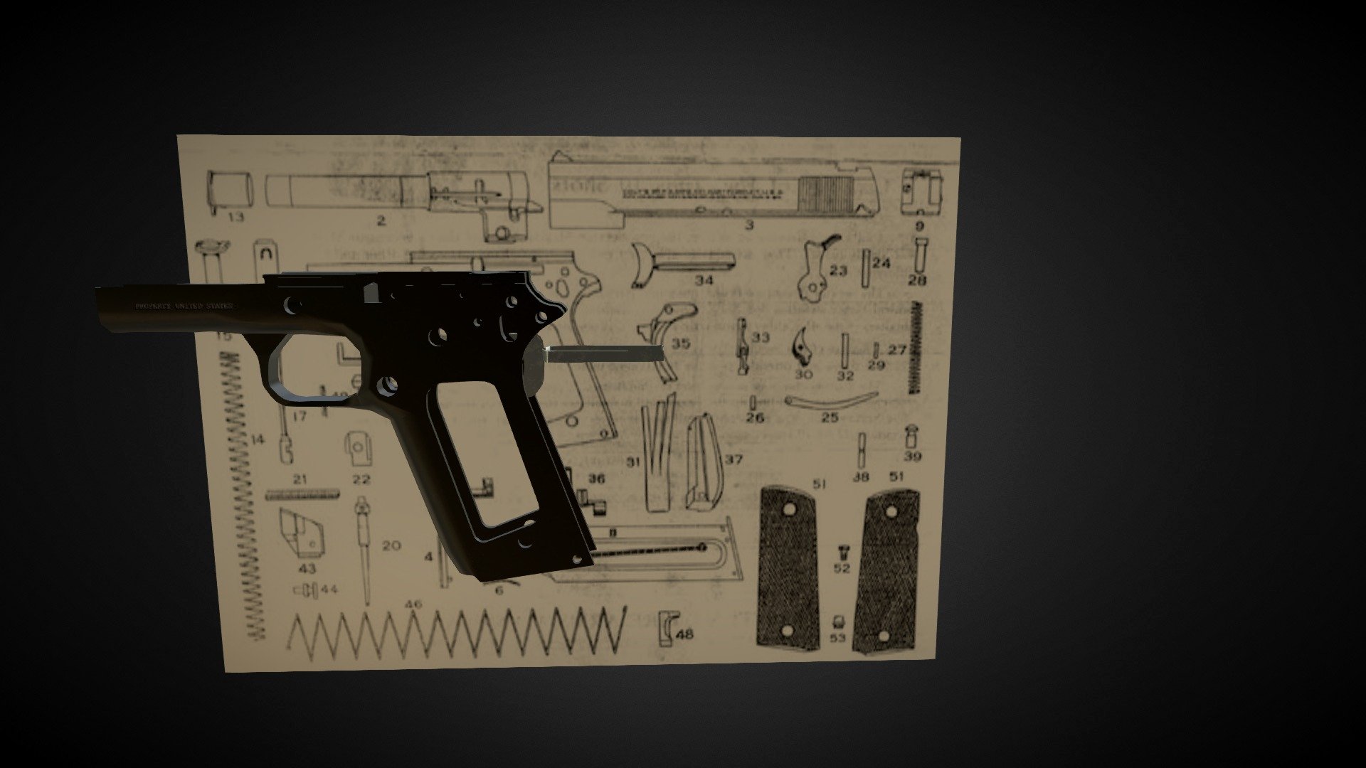 Colt 1911 Assembly Animation