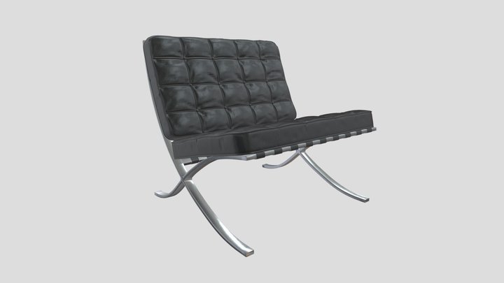 Barcelona chair 3D Model