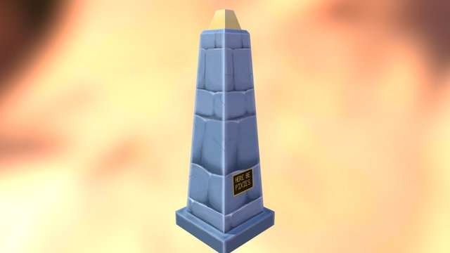 An Obelisk 3D Model