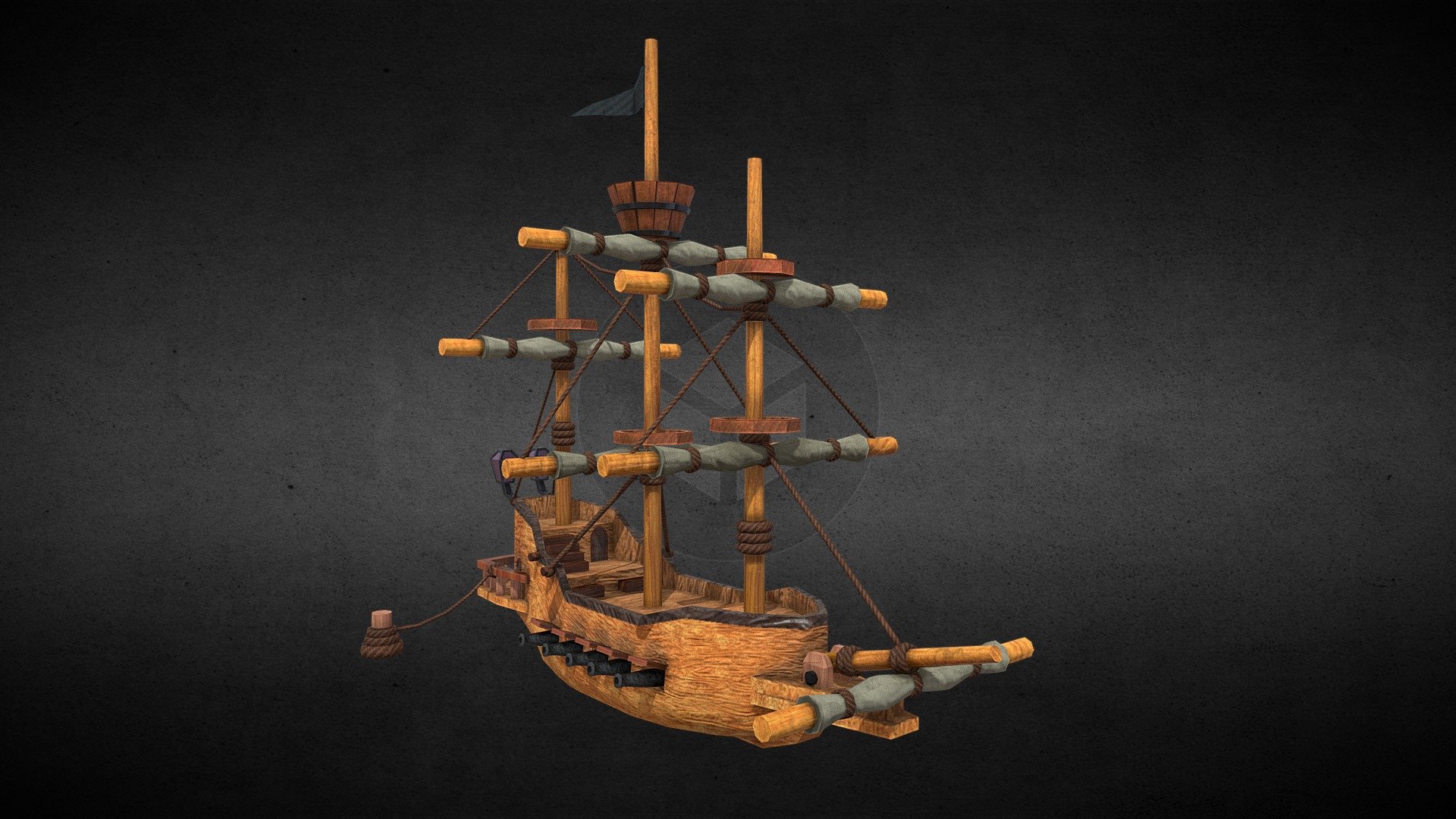 Pirate Ship - 3D model by hhh676 [01d4fea] - Sketchfab