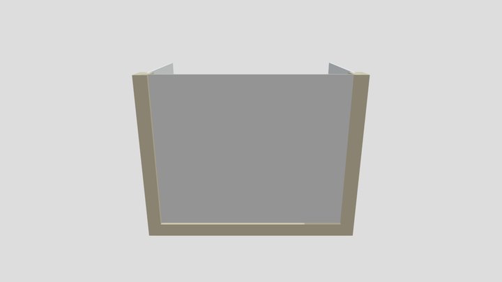 Final Classroom Desk Divider 3D Model