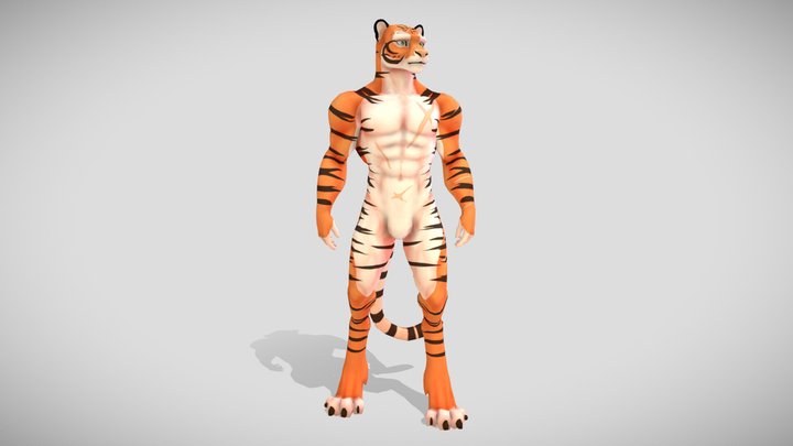 Tiger VRChat avatar, check description 3D Model