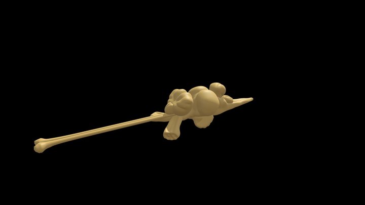 Brain of a Cichlid fish 3D Model
