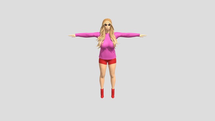 kamala with no red cape 3D Model