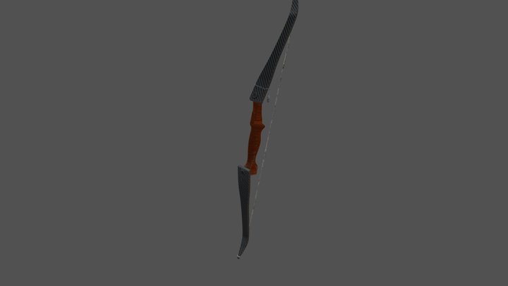 Recurve Bow. 3D Model