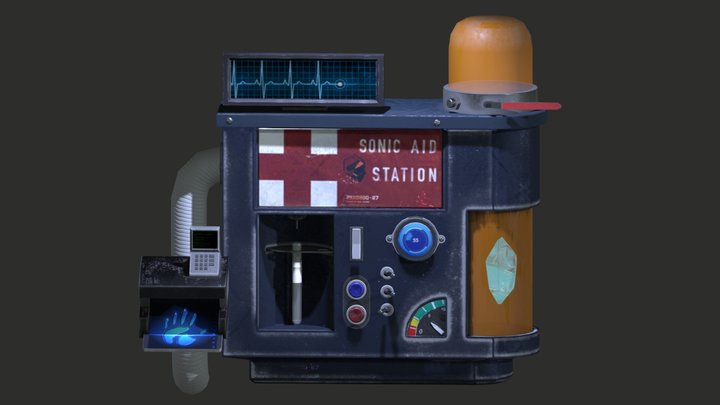 Health Station (Sonic Aid Machine) 3D Model