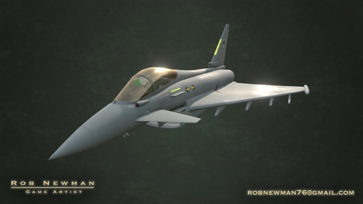 Eurofighter Typhoon Game Prop 3D Model