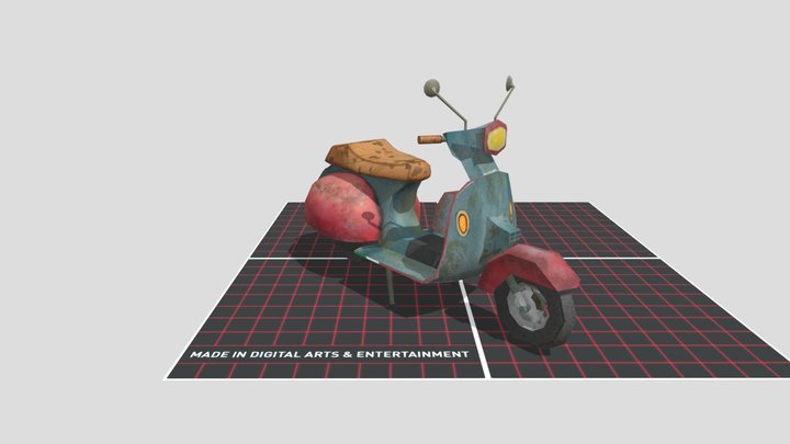 Scooter Export 3D Model