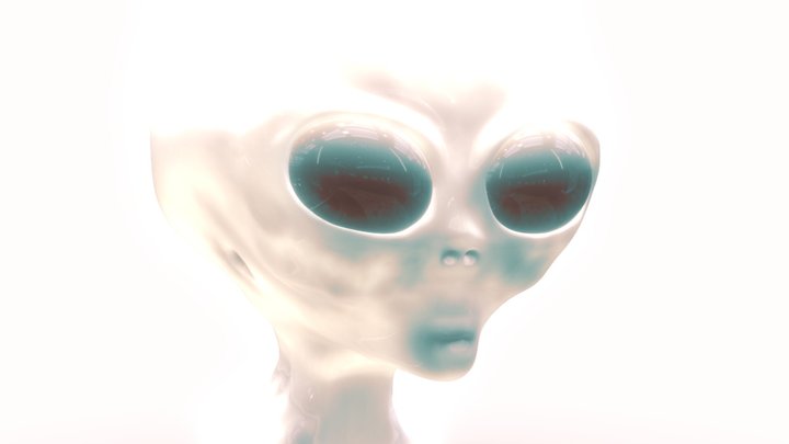 Alien Bust 3D Model