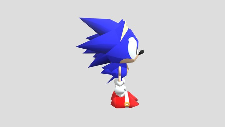 Saturn Sonic 3D Model