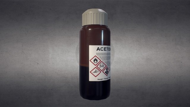 Glass Bottle 3D Model