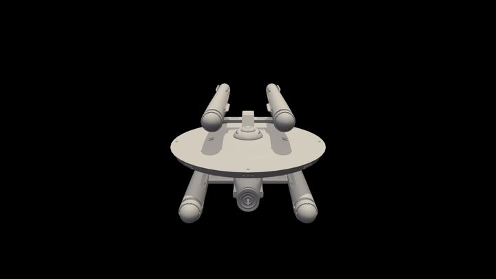 Star Trek TOS inspired ship 3D Model