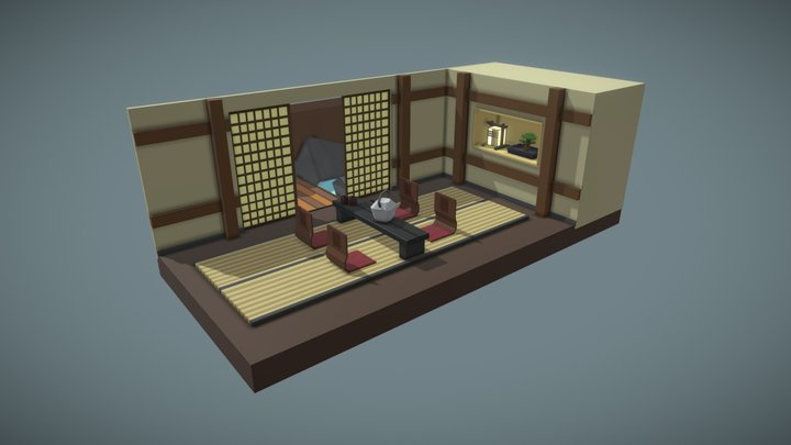Minka House (Japanese Traditional House) 3D Model